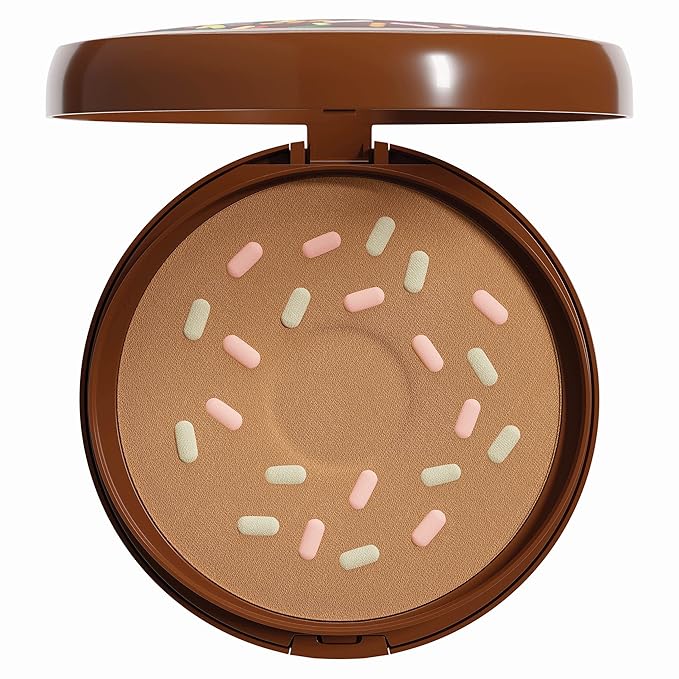 Physicians Formula Murumuru Butter Cheat Day Donut Bronzer, Lightweight, Cruelty-Free, For Sensitive Skin, Dark Shimmer Cream Bronzer, 0.38Oz, Sprinkles