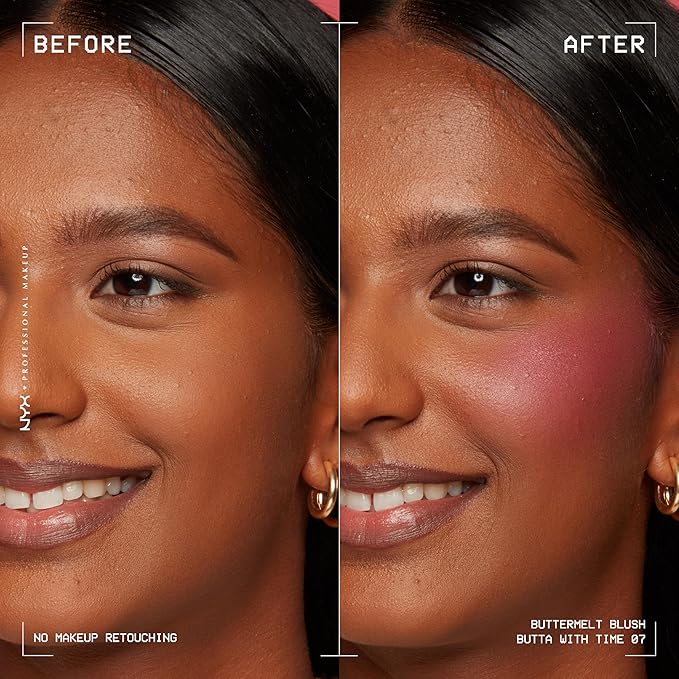 NYX PROFESSIONAL MAKEUP Buttermelt Powder Blush, Fade and With Time