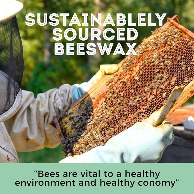 Trifecta Living Co.'s Beeswax Pellets - 100% Pure Bees Wax Perfect for DIY Candles, Skincare, and More! Discover The Creative Possibilities with Our Versatile, Pure Beeswax Pellets, (Yellow, 1lb)