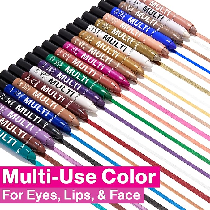 wet n wild Color Icon Cream Eyeliner Eyeshadow Multi-Stick, Moisturizing, Nourishing Velvety Cream-to-Powder Buildable & Blendable Formula, Cruelty-Free & Vegan - Poppy-lar