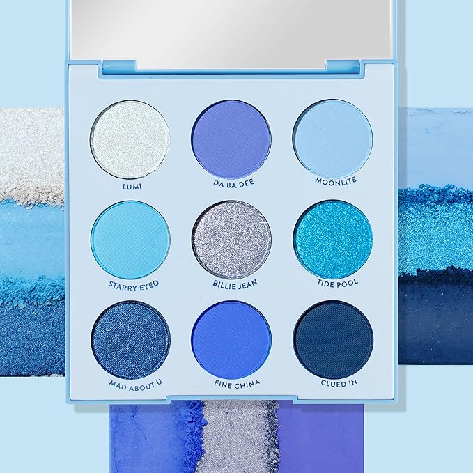 ColourPop Blue Moon Shadow Palette - Monochromatic Blue 3 oz