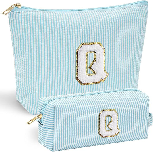 Yoolife initial makeup bag for