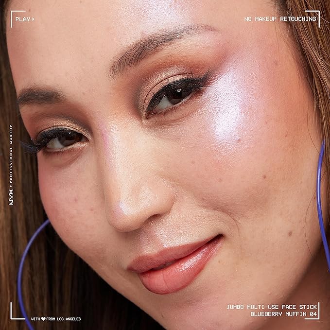 NYX PROFESSIONAL MAKEUP, Jumbo Multi-Use Face Highlighter Stick - Blueberry Muffin