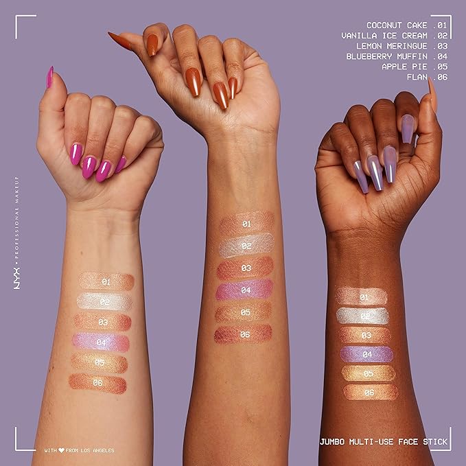 NYX PROFESSIONAL MAKEUP, Jumbo Multi-Use Face Highlighter Stick Coconut Cake