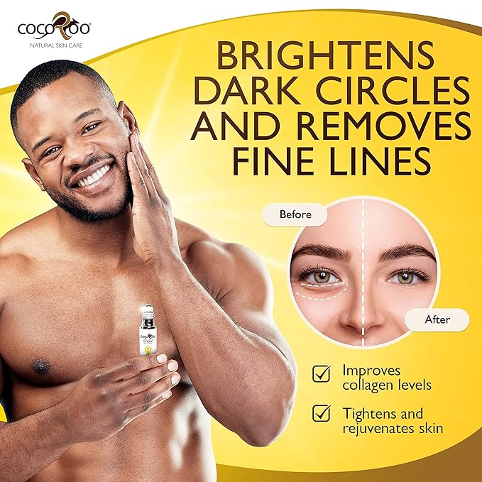 Caffeinated Eye Serum, Nutrient-Dense, 100% Pure, Natural & Vegan (Lemongrass)