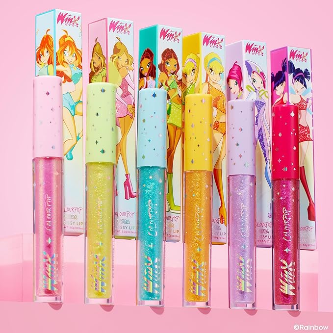 ColourPop Winx Club Ultra Glossy Lip Gloss - Hydrating Pink Lip Gloss for Juicy, Fuller-Looking Lips - Formulated with Jojoba Oil to Moisturize & Nourish - Bloom (0.11 oz)