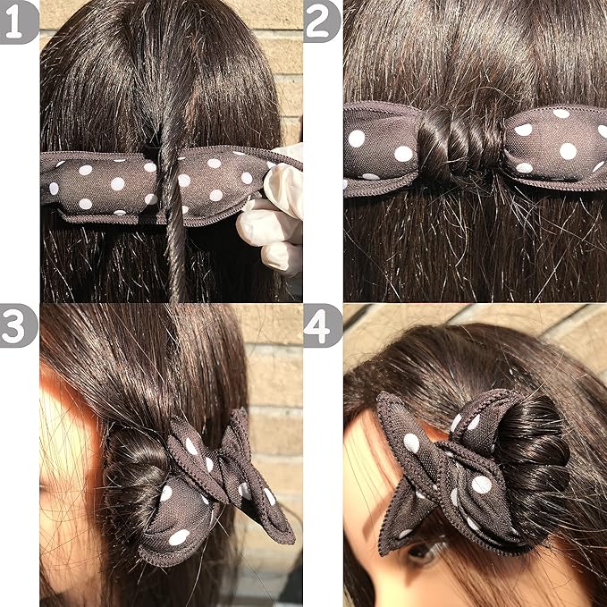 Aimin Heatless Curlers, Soft Overnight Foam Rollers for Long Hair, No Heat Satin Sponge Curlers (40 pcs, black)