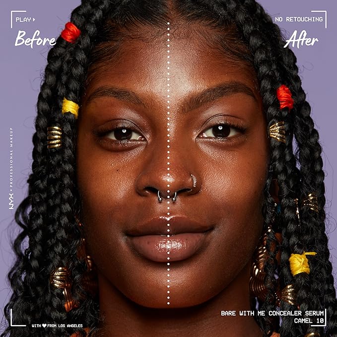 NYX PROFESSIONAL MAKEUP Bare With Me Concealer Serum, - Camel