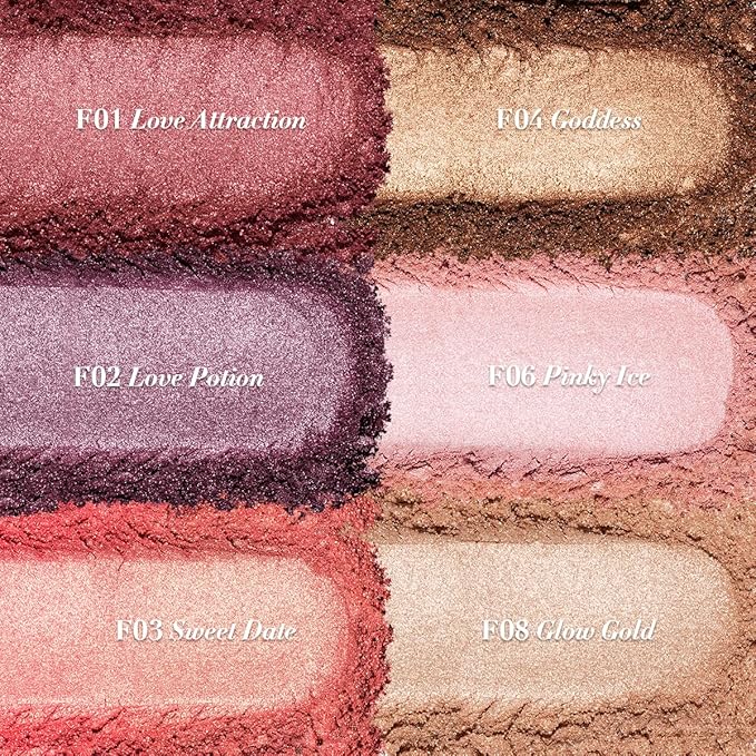 Oulac Luminous Blush Makeup Glow Coral Gold|Powdery Blush 4.8g