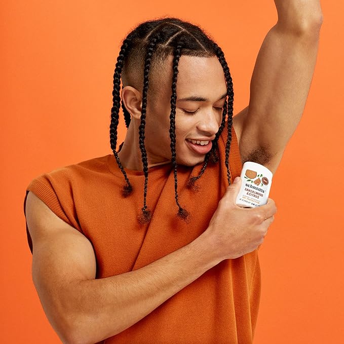 Schmidt's Aluminum-Free Vegan Deodorant Sandalwood & Citrus for Women and Men, with 24 Hour Odor Protection, Natural Ingredients, Cruelty-Free, 2.65 oz