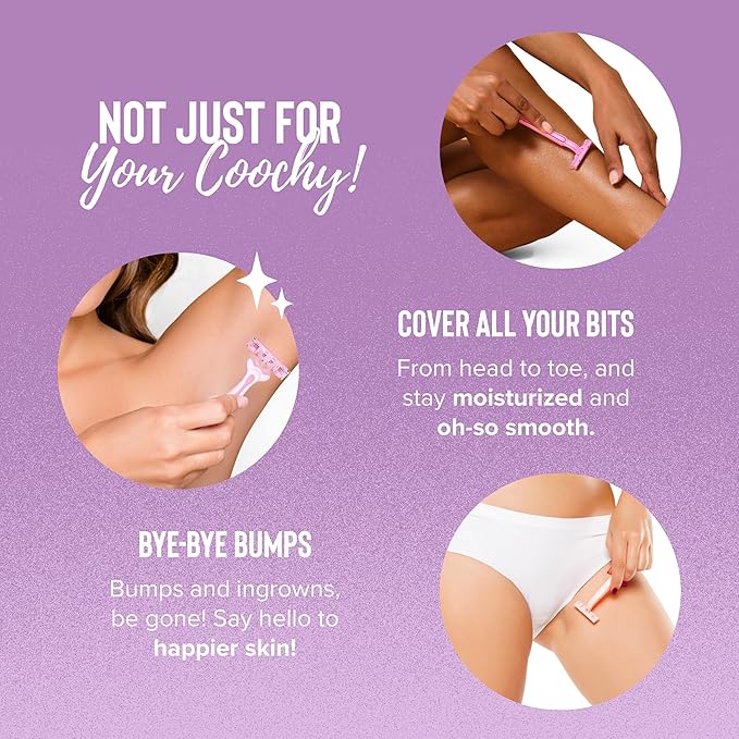 Coochy Intimate Shaving Cream | Shave Conditioner & Moisturizer for Face & Body | Ideal for Sensitive Skin Care, Anti-Bump | Floral Haze, 7.2 oz