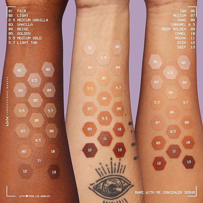 NYX PROFESSIONAL MAKEUP Bare With Me Concealer Serum, - Golden