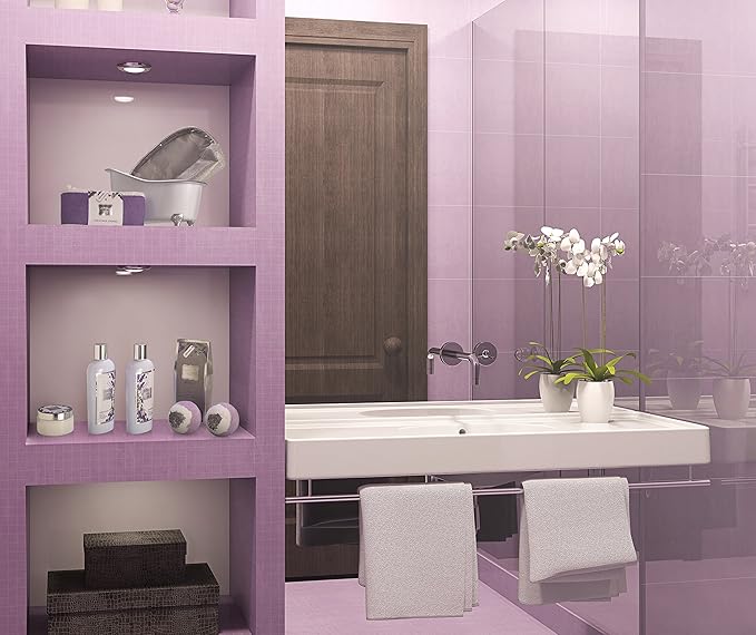 Bath Gift Basket Set for Women: Relaxing at Home Spa Kit Scented - Lavender and Jasmine with Large Bath Bombs, Salts, Shower Gel, Body Butter Lotion, Bath Oil, Bubble Bath, Loofah & More