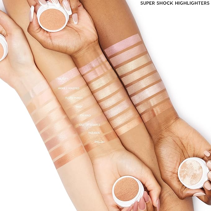 ColourPop Super Shock Highlighter Makeup - High-Pigment, Crème-Powder Face Makeup - Buildable & Blendable Formula with a Unique Bouncy Texture - Out of Quartz (0.15 oz)