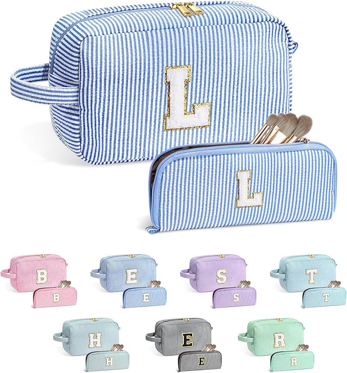 YOOLIFE Initial Makeup Bag for