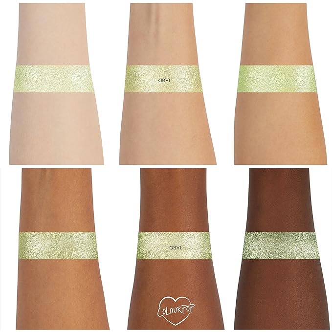 ColourPop Super Shock Shadow - High-Pigment, Crème-Powder Eye Makeup - Single Glitter Eyeshadow with Zero Fallout and Unique Bouncy Texture - Soft Seafoam Green Eyeshadow - Obvi (0.07 oz)