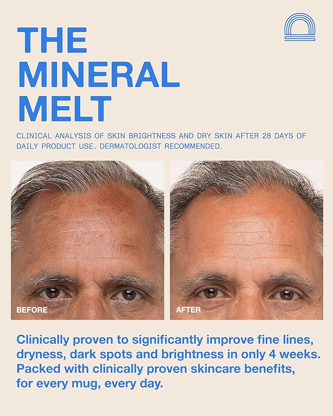 The Mineral Melt - Award-Winning Broad Spectrum SPF 30 Mineral Sunscreen. Clinically-proven Anti-Aging, Sun Protector Hydrating, Skin-Brightening for all skin types, Fragrance Free (1.7 Fl Oz)
