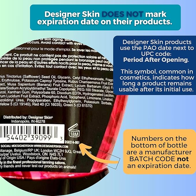 Designer Skin Obvious 18X Bronzer Tanning Bed Lotion 13.5 ounces