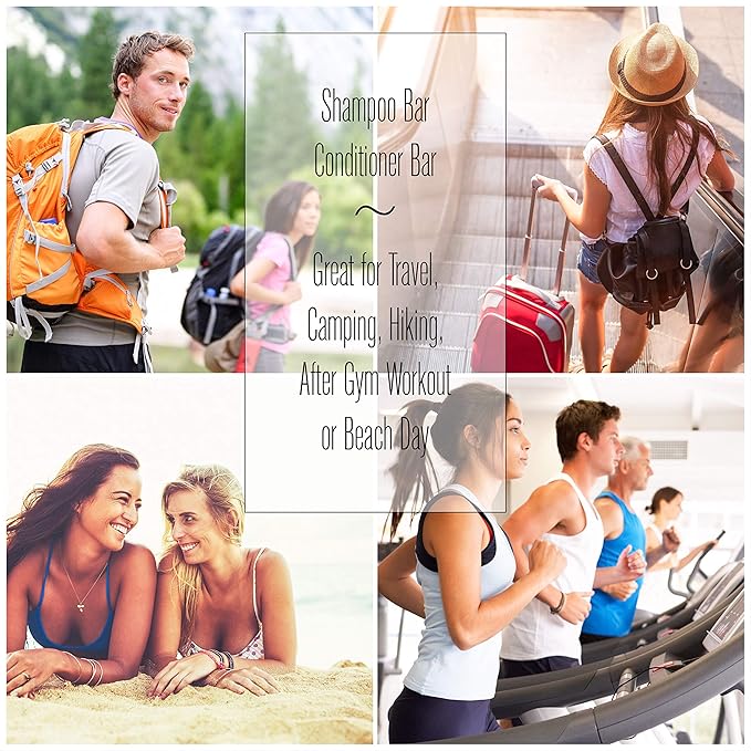 Aspen Kay Naturals Conditioner Bar, Made With Natural & Organic Ingredients, All Hair Types including frizzy hair, 2.3 Ounce Bar. (Rosemary & Peppermint)