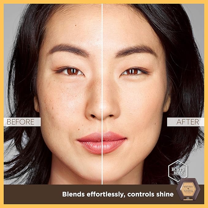 Burts Bees 100% Natural Mattifying Powder Foundation, Sand of 2)