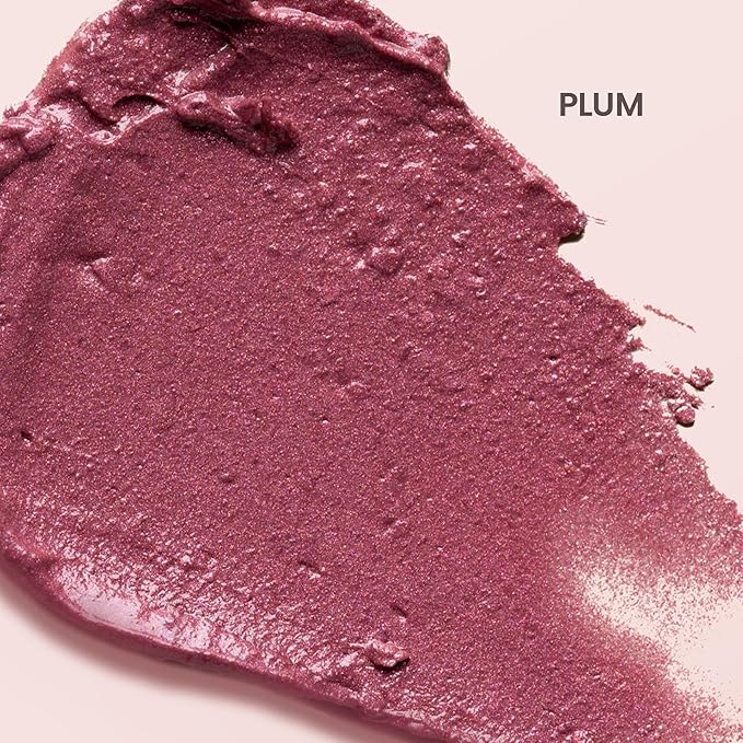 Burt's Bees Shimmer Lip Tint Set, Tinted Lip Balm Stick, Moisturizing for All Day Hydration with Natural Origin Glowy Pigmented Finish & Buildable Color, Plum (4-Pack)