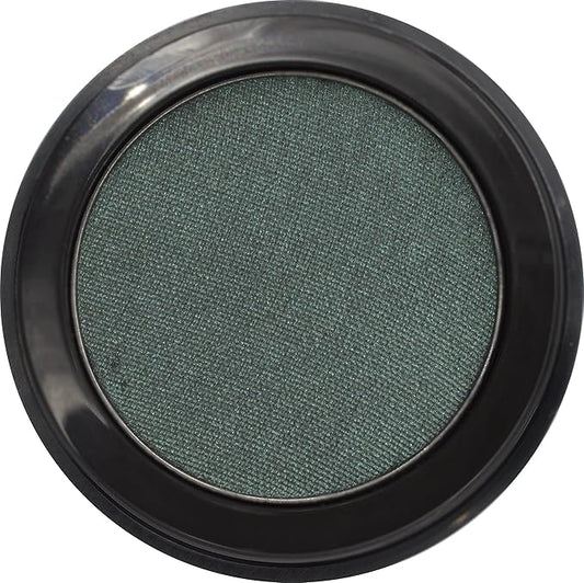 Counterfeit Shimmering Deep Forest Green Blue Grey Pressed Powder Single Vegan Eyeshadow; Talc, Paraben & Cruelty Free