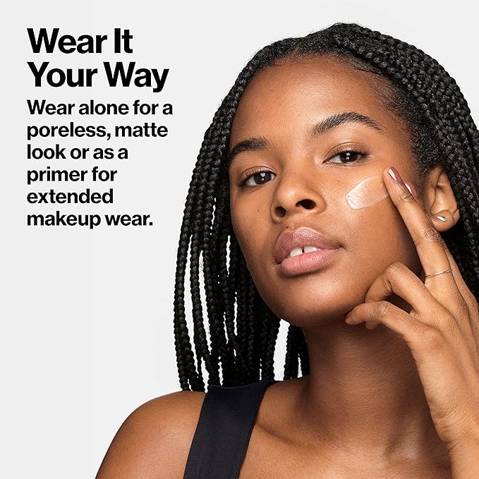 Revlon ColorStay Grip Primer, Mattifying, Blurring & Oil Absorbing Face Makeup, Absorb Sebum, Blurs Imperfections and Reduces Pore Appearance, 1 fl oz.