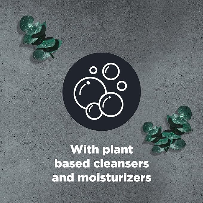 DOVE MEN + CARE 2 in 1 Shampoo Conditioner Eucalyptus + Birch 3 Count For Healthy-Looking Hair Naturally Derived Plant Based Cleansers 20.4 oz