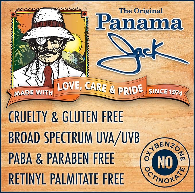 Panama Jack Sport Sunscreen Lotion - SPF 100, Broad Spectrum UVA/UVB Protection, Non-Greasy, PABA, Paraben, Gluten & Cruelty Free, 3 FL OZ (Pack of 12)