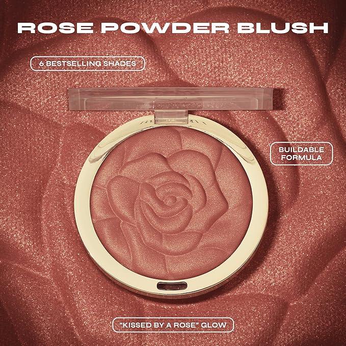 Milani Baked Blush, Powder Blush for Cheeks, Cruelty Free Makeup - Shape, Contour & Highlight Face for a Shimmery or Matte Finish -Tea Rose