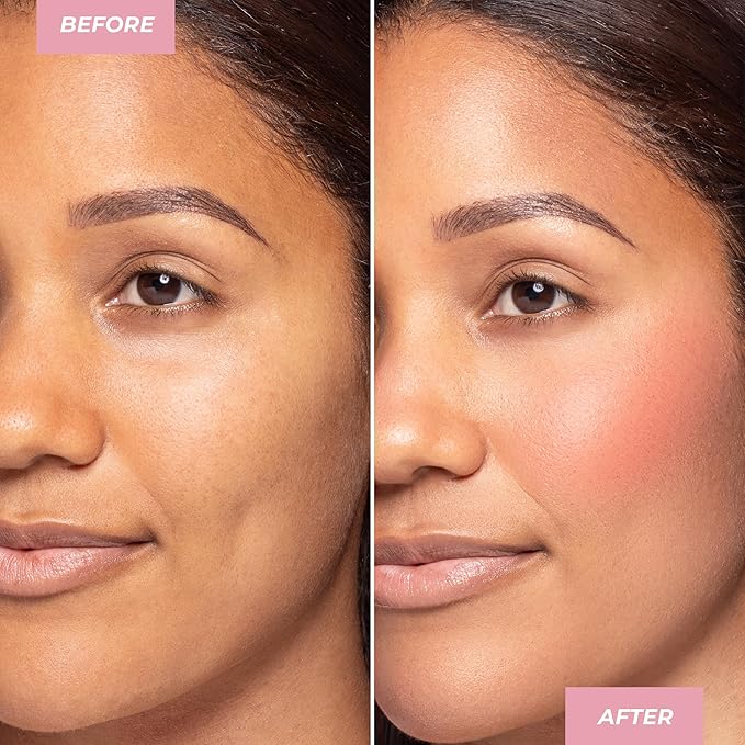 MCoBeauty Soft Matte Beauty Wand, Peach Bellini Blush, Velvety Finish of Buildable Color, Vegan, Cruelty Free Cosmetics