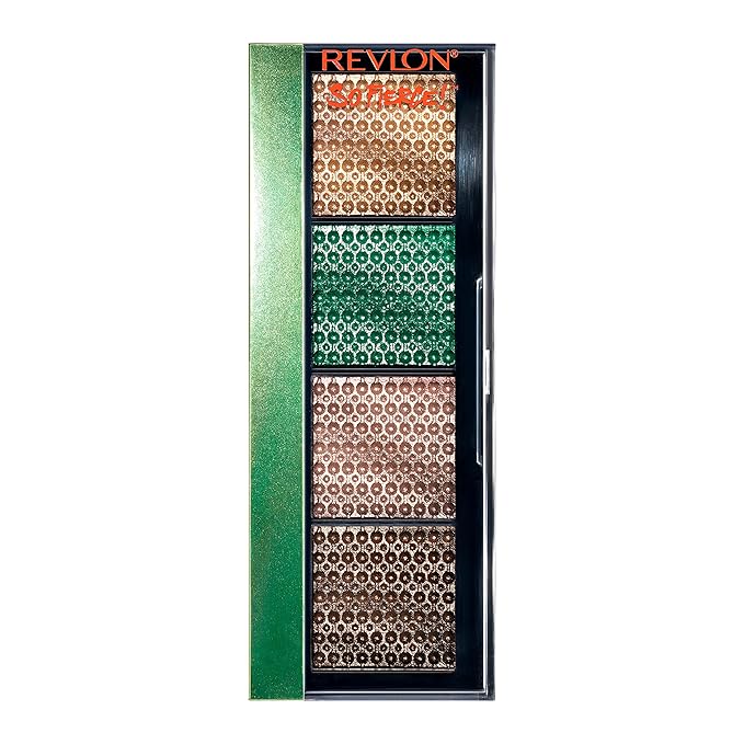 Revlon So Fierce Prismatic Eyeshadow Palette, Eye Makeup, Ultra Creamy Pigmented in Blendable Matte & Pearl Finishes, 962 Fully Loaded, 0.21 oz