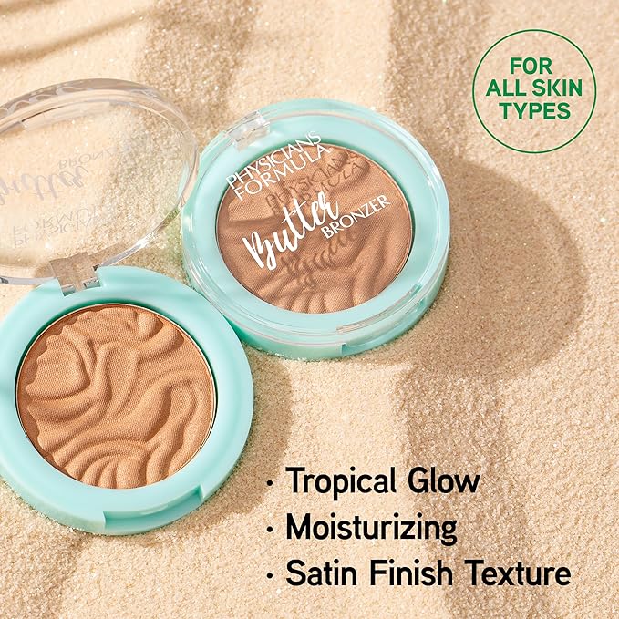 Physicians Formula Mini Murumuru Butter Bronzer,Moisturizing,Nourishing Murumuru Butter Blend for Silky All-Day Luminous Glow,Dermatologist Tested, Hypoallergenic,Vegan & Cruelty-Free -Bronzer Mini