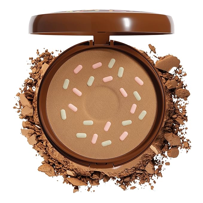 Physicians Formula Murumuru Butter Cheat Day Donut Bronzer, Lightweight, Cruelty-Free, For Sensitive Skin, Dark Shimmer Cream Bronzer, 0.38Oz, Sprinkles