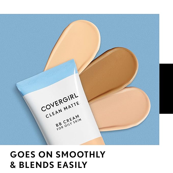 COVERGIRL Clean Matte BB Cream For Light & Oil-Free, 2-Pack