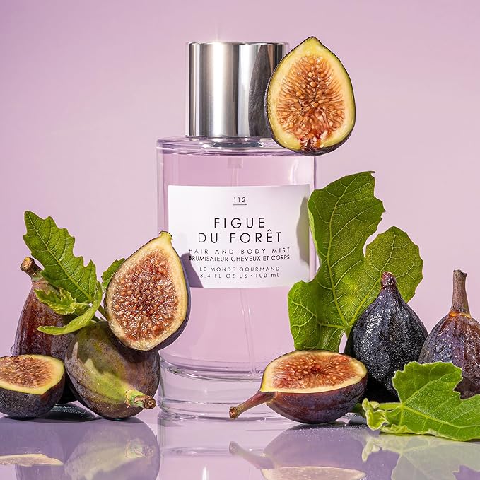 Le Monde Gourmand Figue du Forêt Hair & Body Mist - 3.4oz (100ml) - Fig, White Tea and Sweet Almond Milk Fragrance Notes