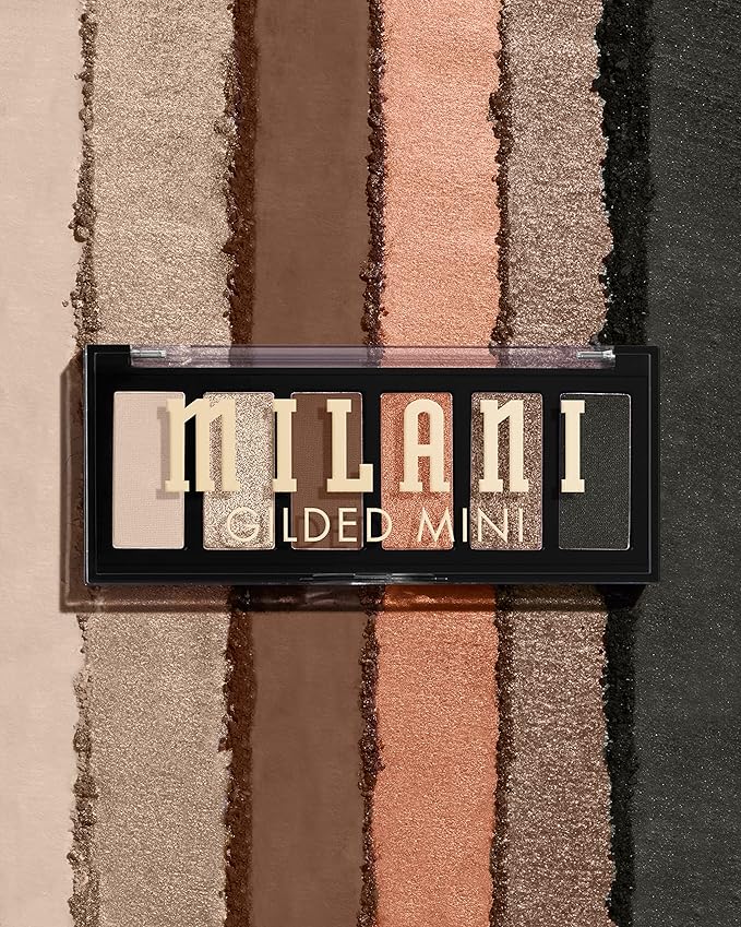 Milani Gilded Mini Eyeshadow Palette with 6 Matte & Shimmer Hues - Call Me Old-Fashioned