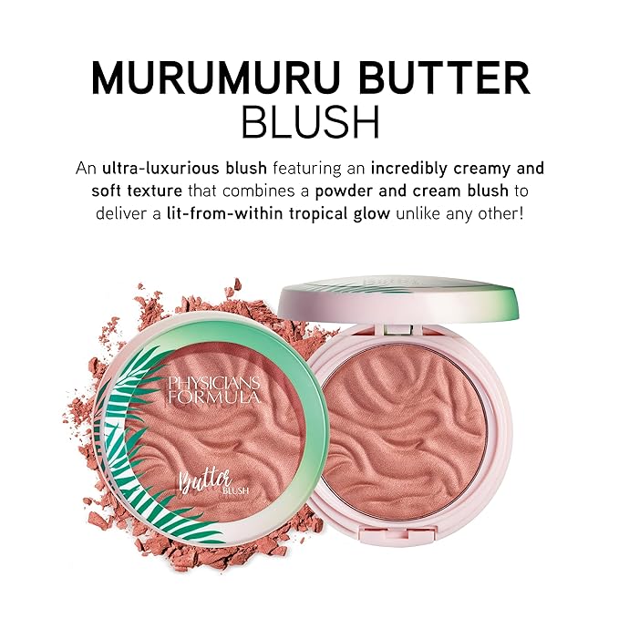 Physicians Formula Murumuru Butter Blush Makeup Powder, Saucy
