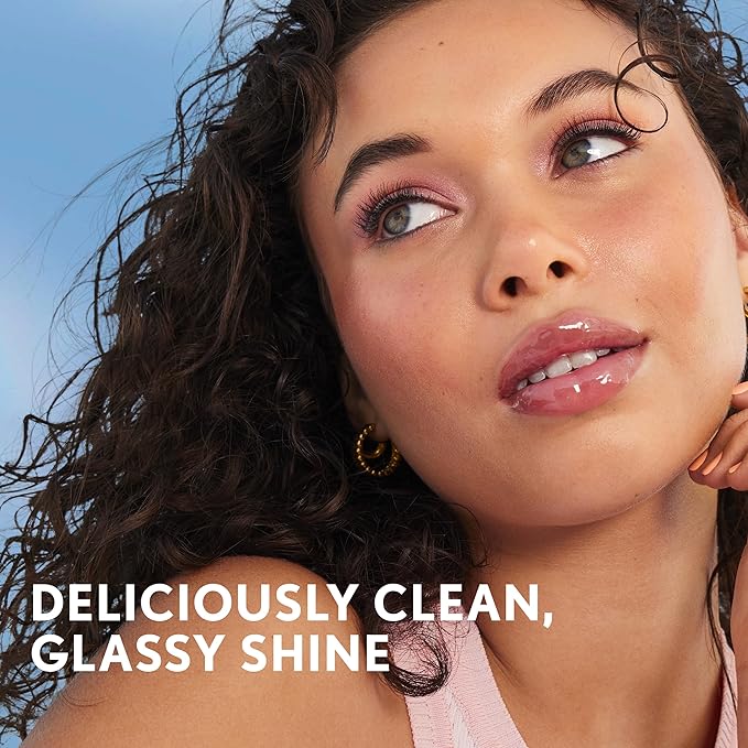 COVERGIRL Clean Fresh Yummy Lip Gloss, Sunset Skies, Hydrating, Non-Sticky, Hyaluronic Acid, Glassy Shine, 0.33oz