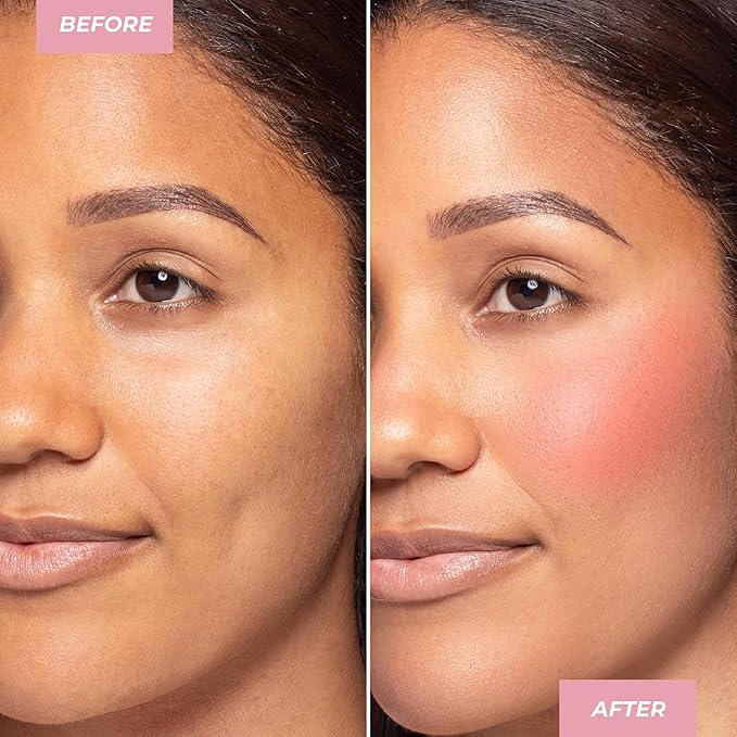 MCoBeauty Soft Matte Beauty Wand, Flushed Blush, Velvety Finish of Buildable Color, Vegan, Cruelty Free Cosmetics