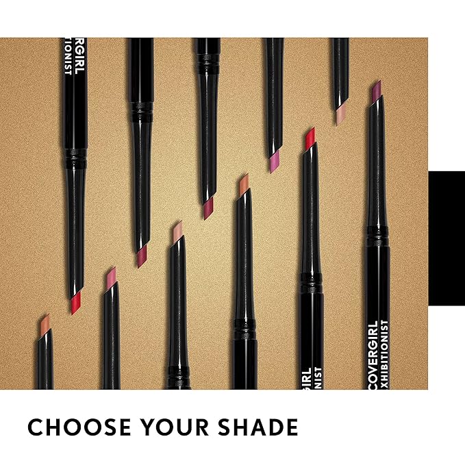 COVERGIRL Exhibitionist Lip Liner Uncarded, Caramel Nude 205, 0.012 Ounce (Pack of 3)