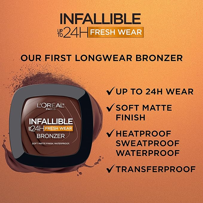 L'Oreal Paris Infallible Up to 24H Fresh Wear sweatproof, Fair, 0.31 oz