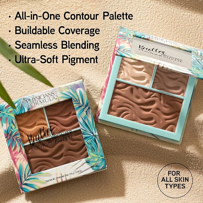 Physicians Formula Butter Bronzer Contour Palette, Light/Medium, 0.48 Ounce (Pack of 1)