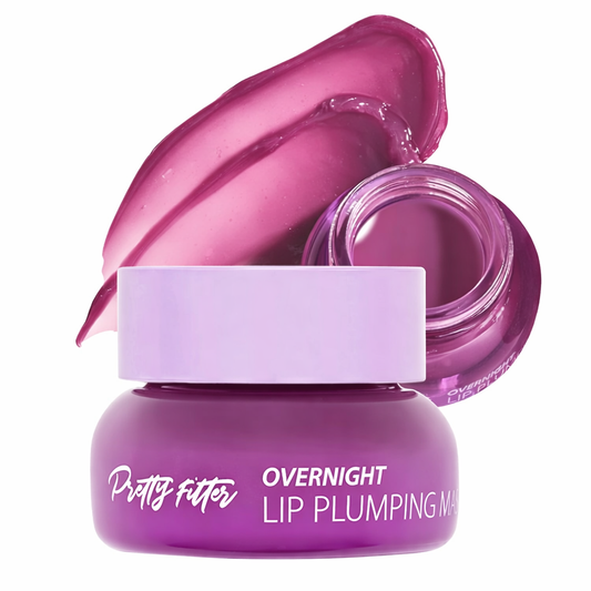 Touch in Sol Pretty Filter Overnight Lip Plumping Mask - Korean Lip Treatment Mask for Dry and Cracked Lips - Lip Volumizing and Intensive Nourishing with Shea Butter - Fig and Vanilla Scent